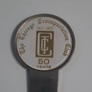 Chicago Transportation Club 50 Year Anniversary Letter Opener Vintage